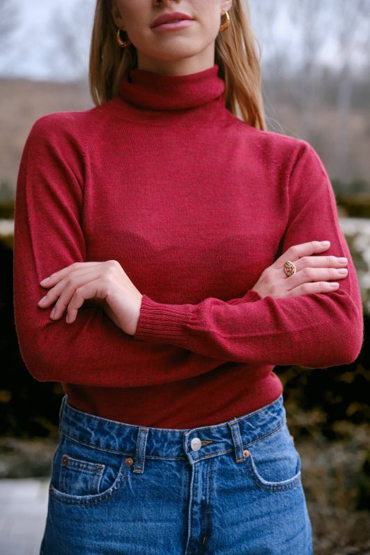 Безшовна водолазка з мериносу